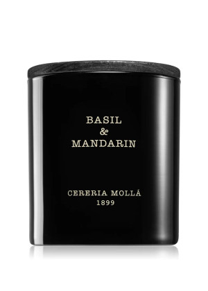 Свеча CERERIA MOLLA 1899 BOUTIQUE Basil & Mandarin XL, 3 фитиля 600г