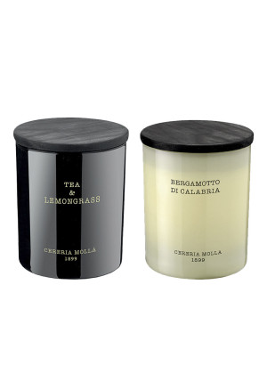 Подарочный сет свечей CERERIA MOLLA 1899 IV BOUTIQUE Bergamotto di Calabria / Tea & Lemongrass, 230г х 2 шт