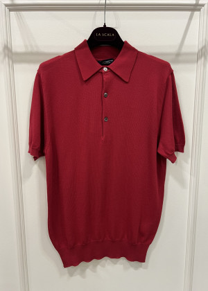 Поло Morgano на резинке 100% хлопок сангрия