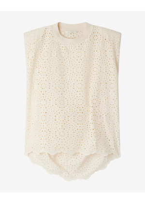 Топ Mes Demoiselles RUDY ришелье белый