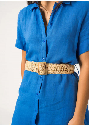 Ремень Saint James CEINTURE RAPHIA широкий из рафии