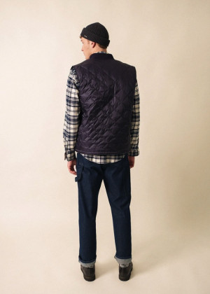 Жилет Saint James ST PIERRE стеганный тёмно-синий 