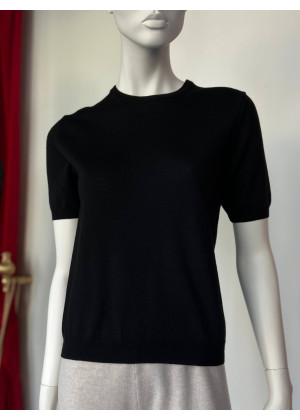Джемпер Morgano с коротким рукавом чёрный