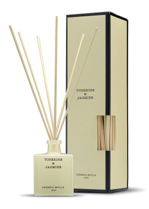 Диффузор с палочками CERERIA MOLLA 1899 BOUTIQUE Tuberose & Jasmine 100мл