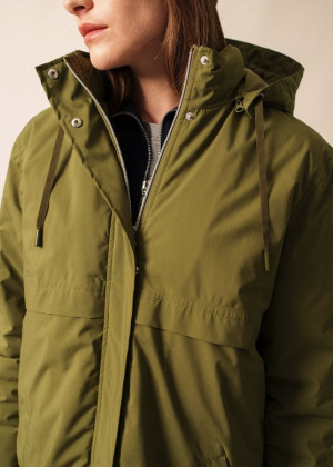 Парка Saint James STE JULIE с кокеткой хаки