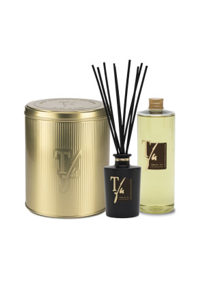Набор TEATRO Fragranze uniche TABACCO 1815 / GOLD TIN BOX #1 (диффузор 250 мл+ рефилл 500 мл)