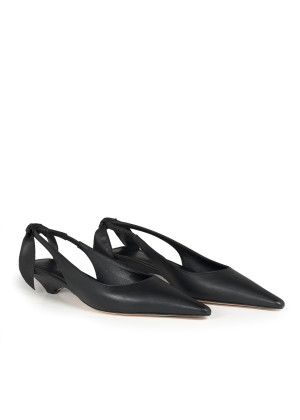 Туфли Vic Matie с бантами сзади острый мыс черные