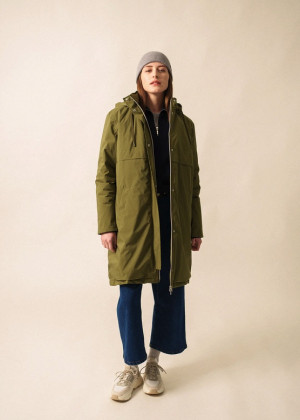 Парка Saint James STE JULIE с кокеткой хаки