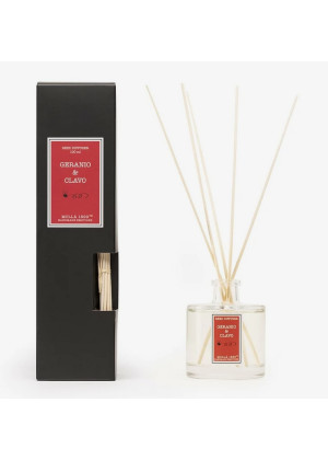 Диффузор с палочками CERERIA MOLLA 1899 Герань&Гвоздика / Geranium&Cloves 100 мл