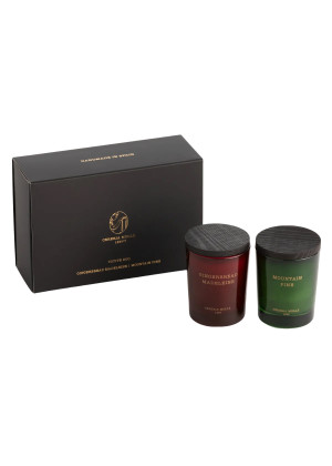 Подарочный сет свечей CERERIA MOLLA 1899 BOUTIQUE Gingerbread Madeleine & Mountain Pine, 2х70г