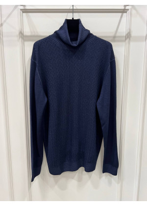 Водолазка Morgano с ёлкой тёмно-синяя