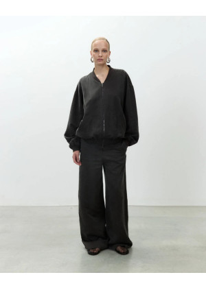 Бомбер ALYSI с эластичным поясом графитовый 