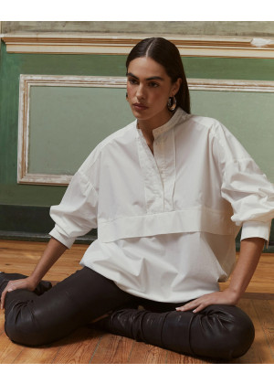 Блузка Mes Demoiselles STEVE с кулиской белая