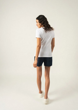 Футболка Saint James AJACCIO II слим белая 