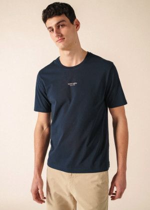 Футболка Saint James ARSENE с логотипом темно-синяя L L XL XL XXL XXL