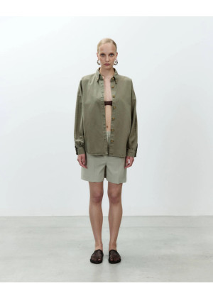 Рубашка из денима ALYSI хаки