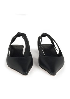 Туфли Vic Matie с бантами сзади острый мыс черные