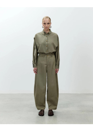 Джинсы ALYSI barrel leg хаки 