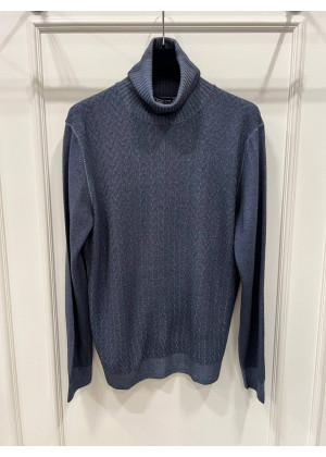 Водолазка Morgano с ёлкой серо-голубая